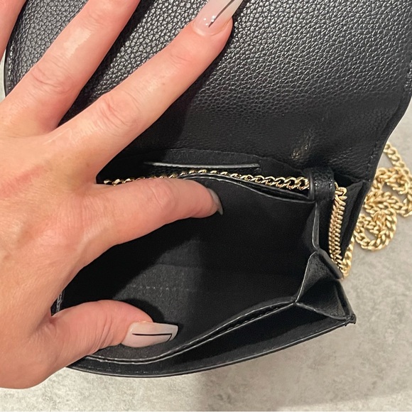Mini Black Bag | Featuring gold accent chain - Picture 8 of 16